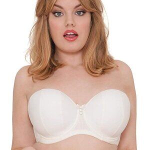 NWT Curvy Kate Luxe Multiway Strapless Bra Ivory 40I